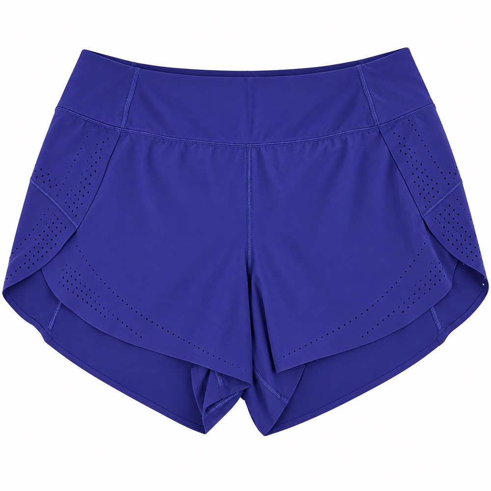 Athleta Allyson Felix Legend Shorts Royal Blue Laser Cut Running 1X